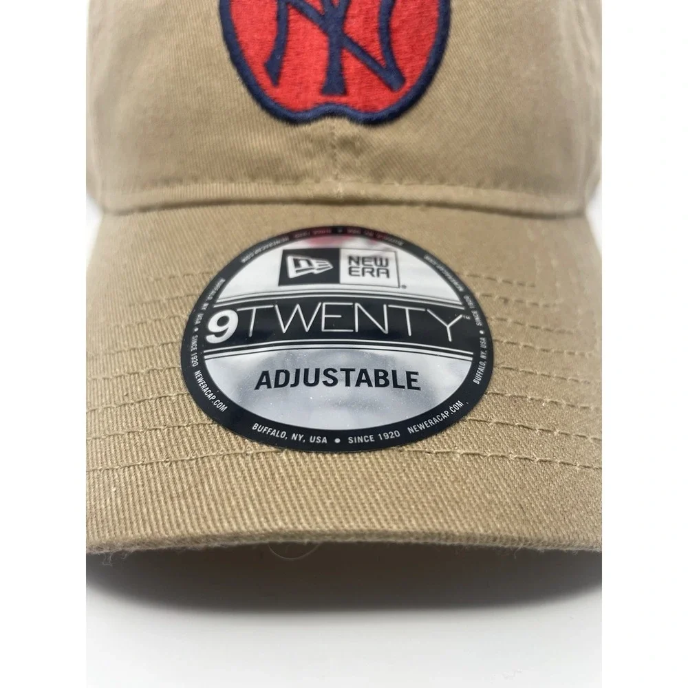 New Era New York‎ Yankees Hat Strapback 9TWENTY Khaki Big Apple Adjustable Cap